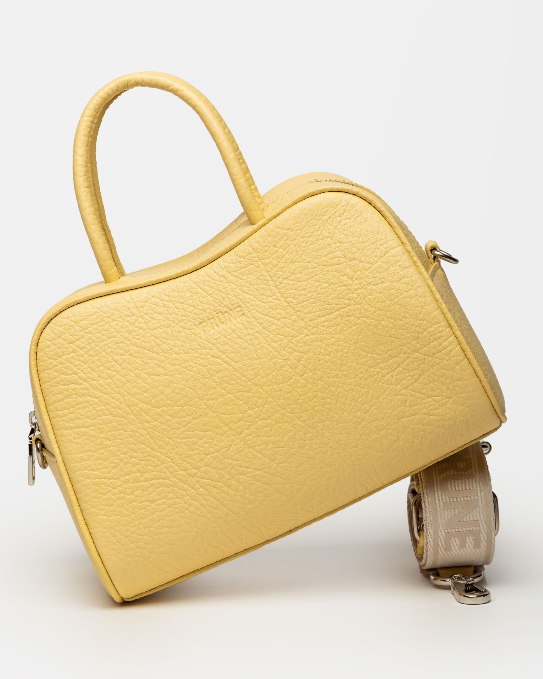 CARTERA DE MANO THE CLUB EN CUERO GRANEADO